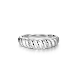 Lafonn Lafonn Sterling Silver Dome Rope Ring (Size 5)
