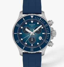 Tissot Tissot Seastar 1000 38mm Watch w/ Blue Silicone Strap