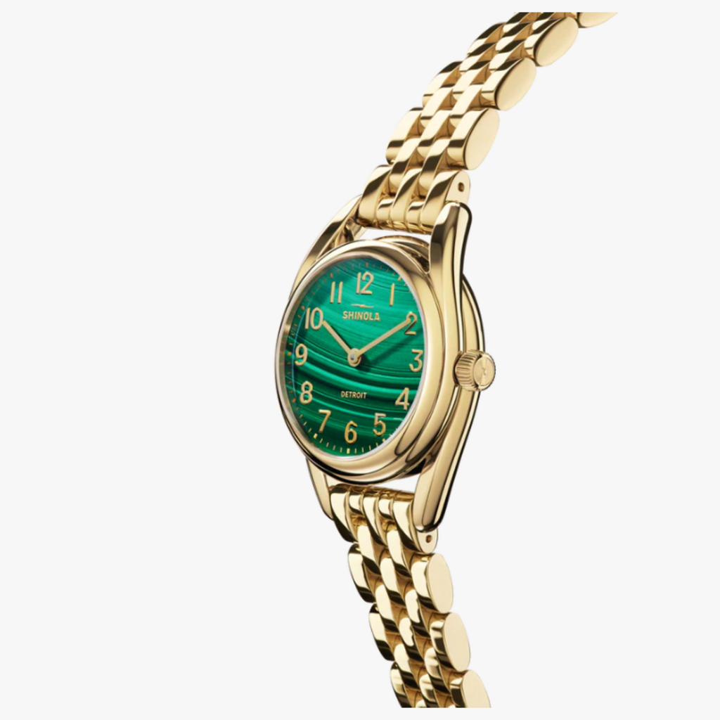 Shinola Shinola 30mm Malachite Derby Watch