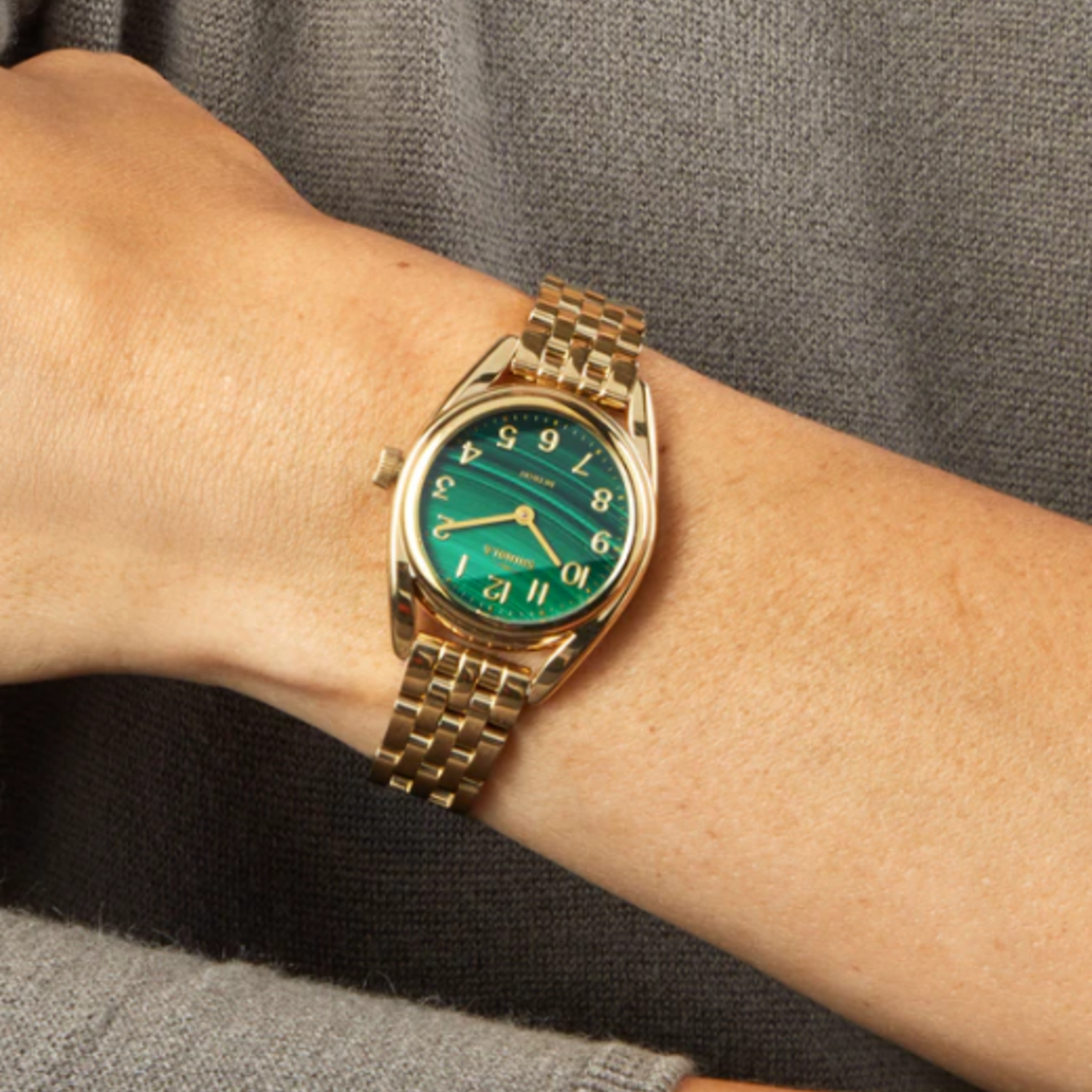 Shinola Shinola 30mm Malachite Derby Watch