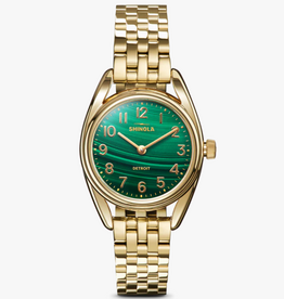 Shinola Shinola 30mm Malachite Derby Watch
