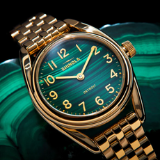 Shinola Shinola 30mm Malachite Derby Watch