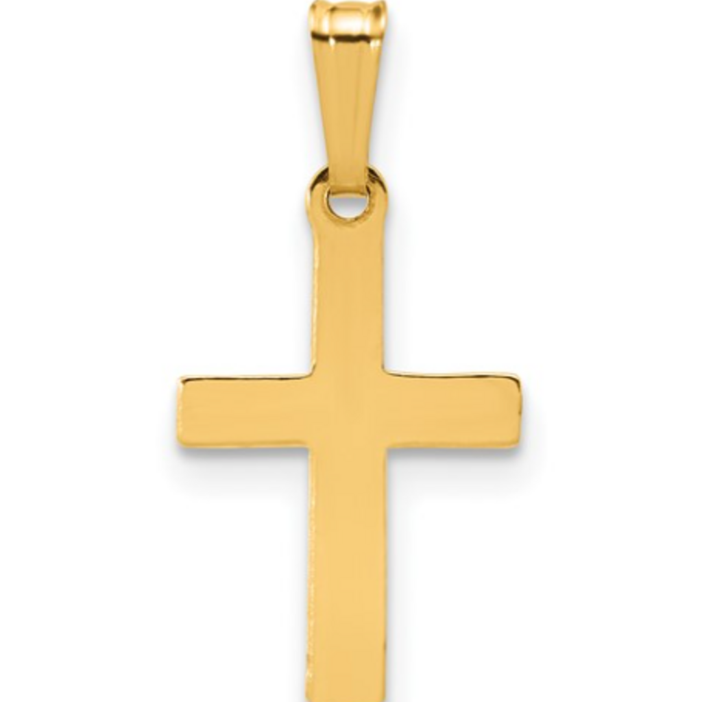 14k Yellow Gold-Filled Cross Pendant