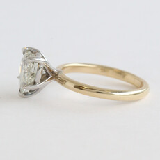 American Jewelry 14k Yellow Gold 2.30ct K/VS2 Heart Shape Diamond Solitaire Engagement Ring
