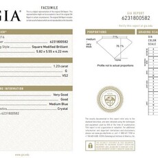 American Jewelry 1.51ct I/VS2 GIA Princess Cut Diamond