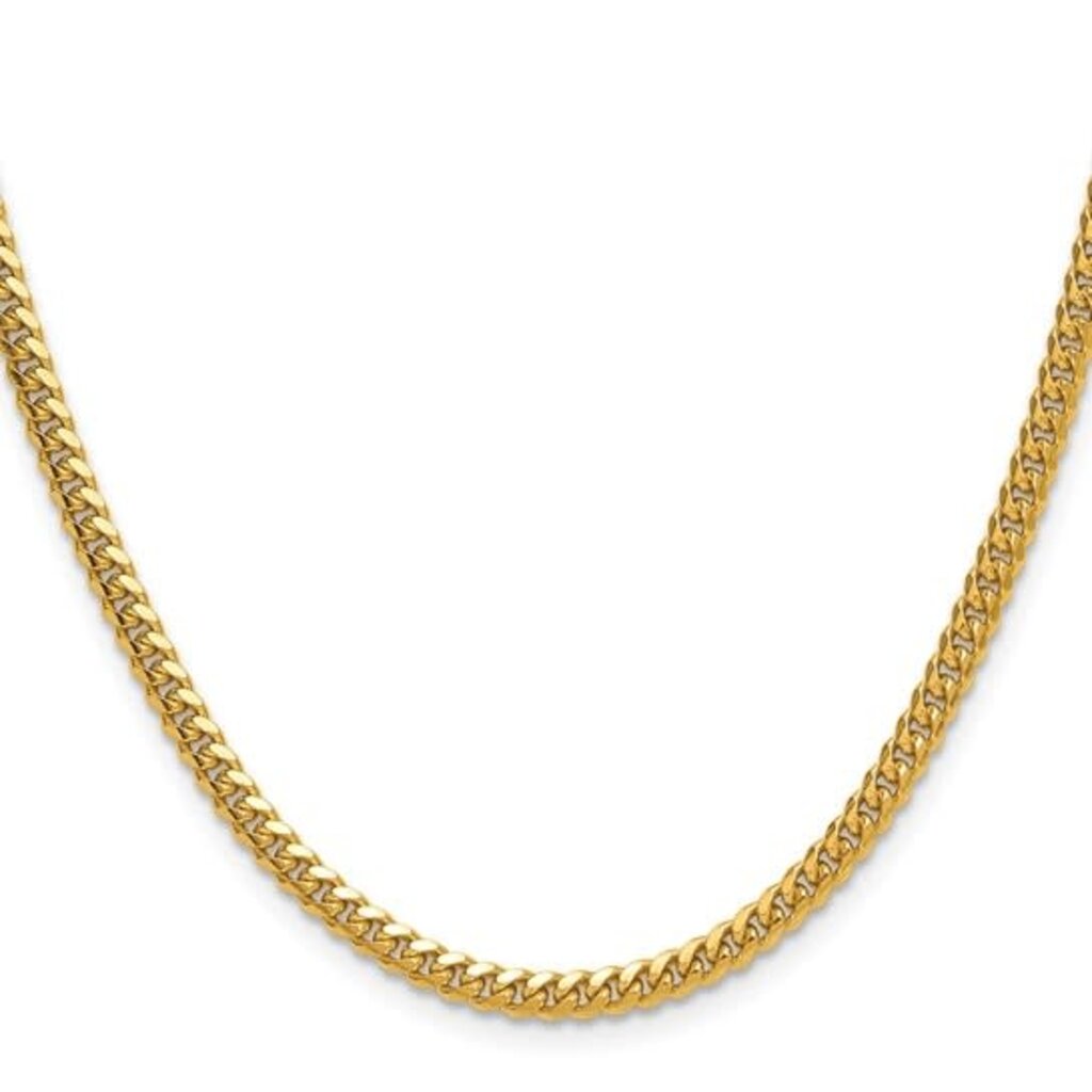 American Jewelry ESTATE 10k Yellow Gold 5mm Cuban Link Chain (26")