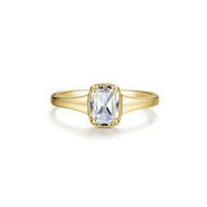 Lafonn Lafonn Silver Gold-Plated 1.24ct Simulated Diamond Cushion Elara Ring (Size 6)