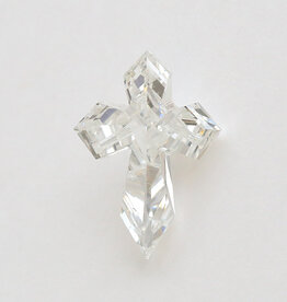 American Jewelry Approx. 7.25ct Lab Grown Specialty Cross Shape Loose Diamond