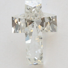 American Jewelry Approx. 7.25ct Lab Grown Specialty Cross Shape Loose Diamond
