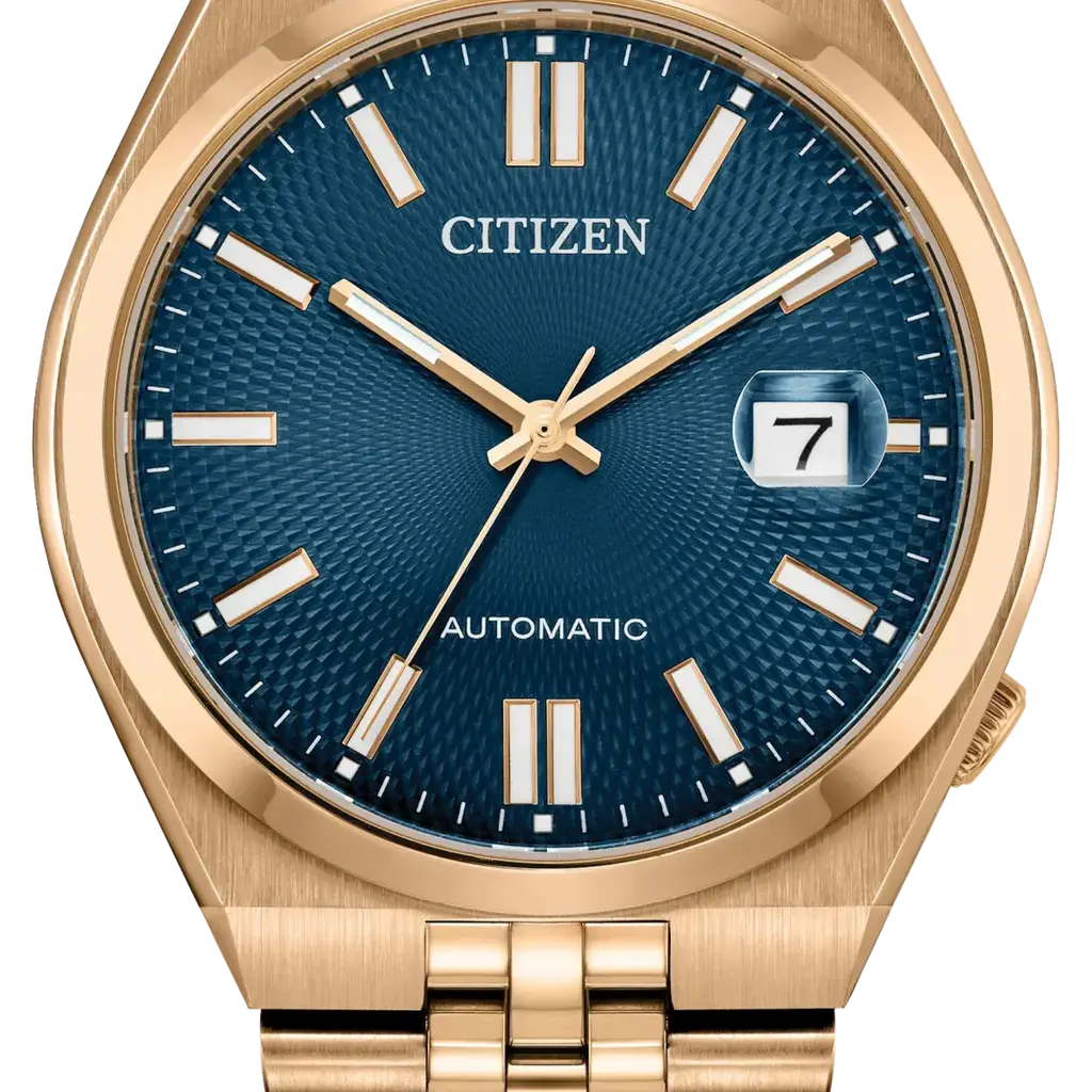 Citizen Citizen Tsuyosa 60 Rose Gold Tone with Blue Dial