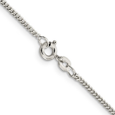 Sterling Silver 1.75mm Curb Link Chain 18"