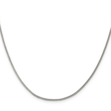 Sterling Silver 1.75mm Curb Link Chain 18"