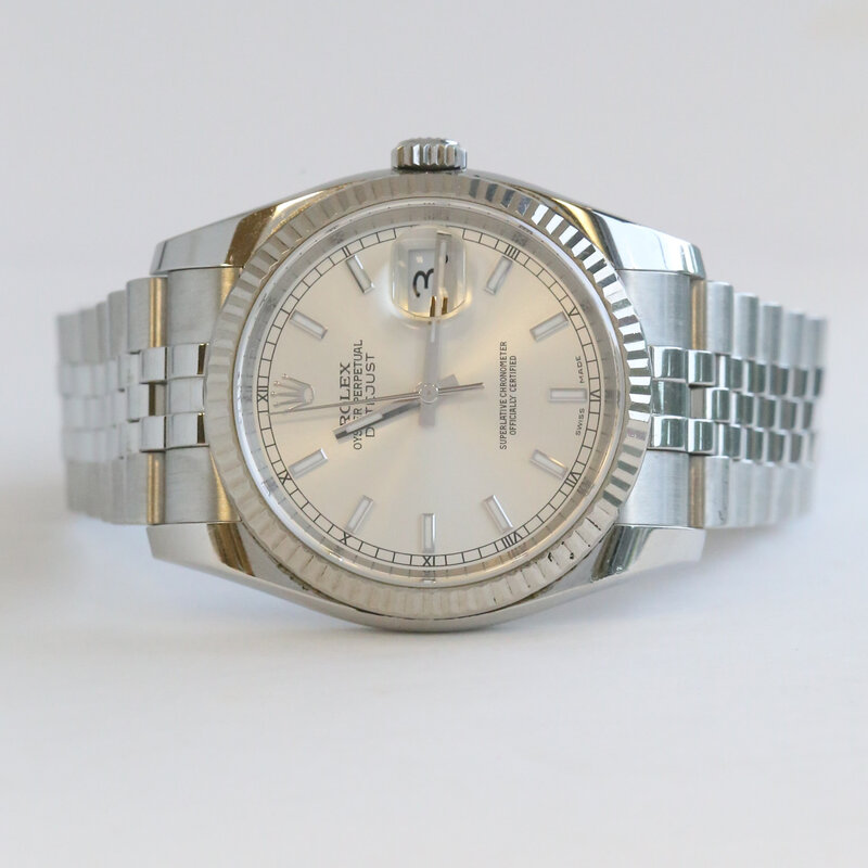 Rolex Pre-Owned Rolex Oyster Perpetual Datejust w/ White Dial