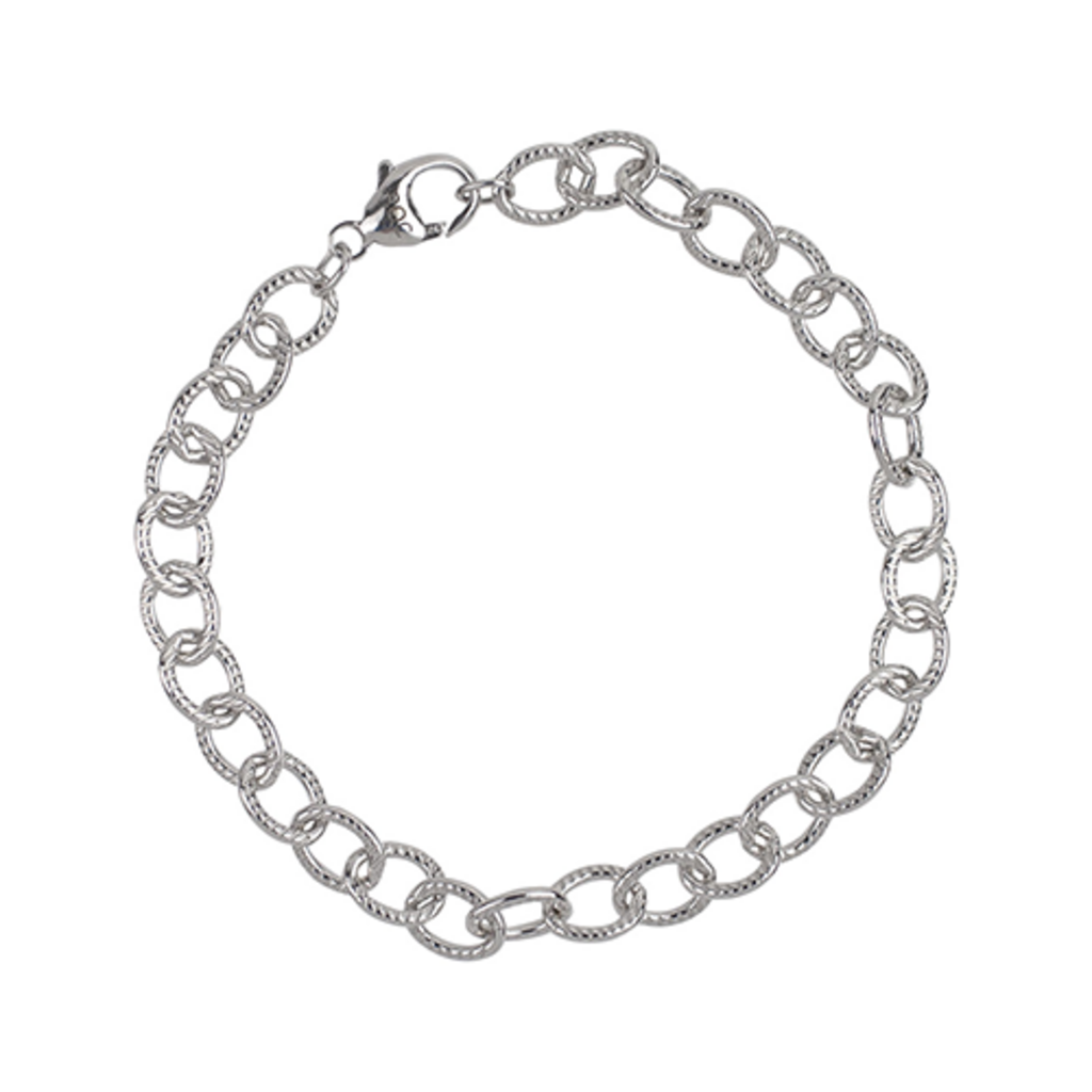 Rembrandt Sterling Silver Rembrandt Charm Bracelet (7")