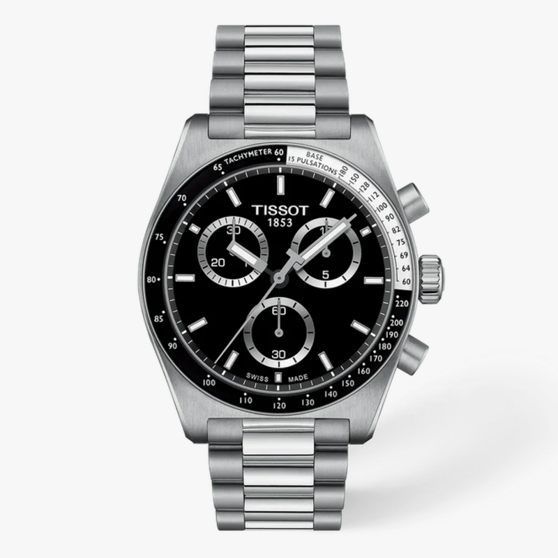 Tissot Tissot PR516 40mm Gents Watch w/ Black Chronograph Dial