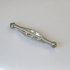 American Jewelry ESTATE Platinum 1.4ctw Old European Vintage VS Diamond Broach
