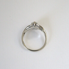 American Jewelry 14k White Gold 1.14ct (H/SI1)  Marquise Diamond & 1.58ctw Sapphire Venetti Engagement Ring (Size 6.5)
