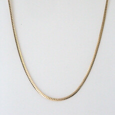 American Jewelry 14k Yellow Gold 2.5mm Baby Cuban Link Necklace Chain (16")