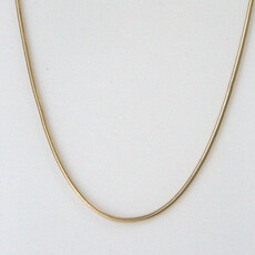 American Jewelry 14k Yellow Gold 1.6mm Snake Necklace Chain (20")