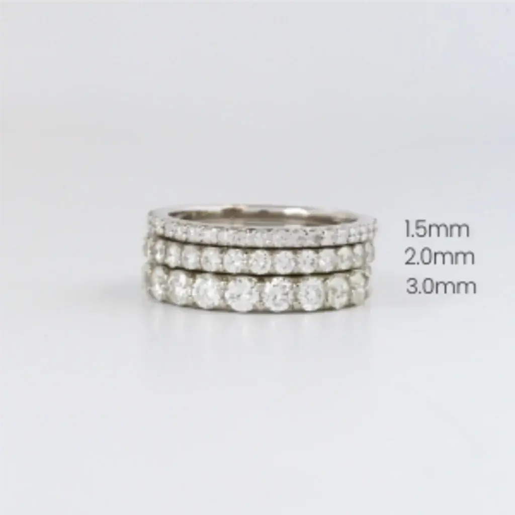 American Jewelry American Classic Straight Stackable Diamond Band
