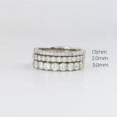 American Jewelry American Classic Straight Stackable Diamond Band
