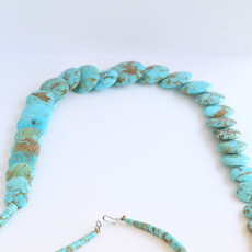American Jewelry ESTATE Turqouise Bead and Disc Necklace