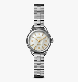 Shinola Shinola Runabout 25mm MOP Diamond Dial Silver Bracelet