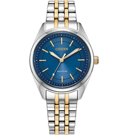 Citizen Citizen Eco-Drive Two Tone Peyten Watch w/ Dark Blue Dial