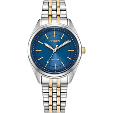 Citizen Citizen Eco-Drive Two Tone Peyten Watch w/ Dark Blue Dial