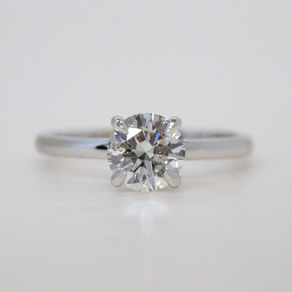 14k Yellow Gold 1ct J/I1 Round Brilliant Solitaire Engagement Ring (Size 5.5)