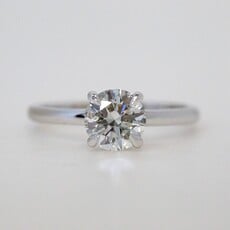 14k Yellow Gold 1ct J/I1 Round Brilliant Solitaire Engagement Ring (Size 5.5)