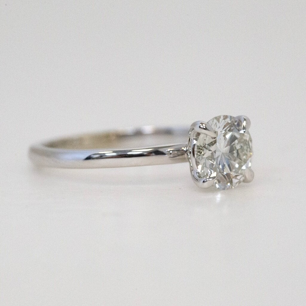 14k Yellow Gold 1ct J/I1 Round Brilliant Solitaire Engagement Ring (Size 5.5)