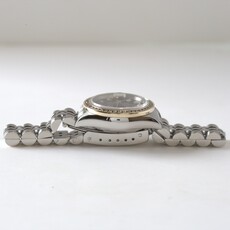 Rolex Rolex Stainless Steel Ladies 26mm Datejust Diamond Bezel with Black Diamond Dial