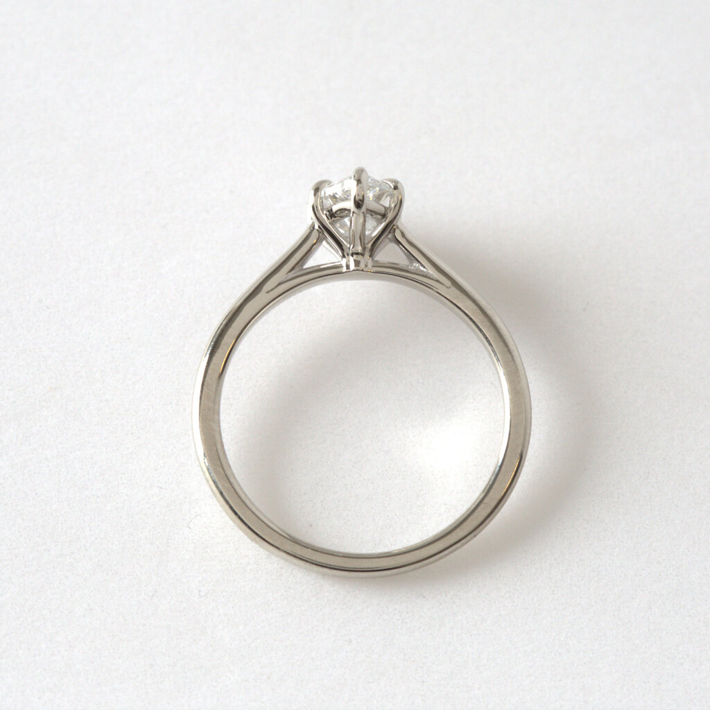 American Jewelry 14k White Gold 1.00ct F/VS1 IGI Lab Grown Marquise Diamond Solitaire Engagement Ring (Size 7)