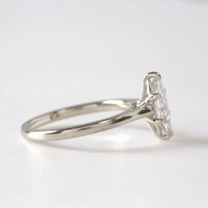 American Jewelry 14k White Gold 1.00ct F/VS1 IGI Lab Grown Marquise Diamond Solitaire Engagement Ring (Size 7)
