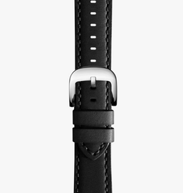 Shinola Shinola 24mm Black Leather Watch Strap