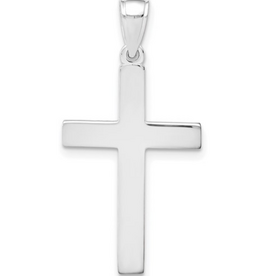 American Jewelry 14k White Gold Polished Cross Pendant