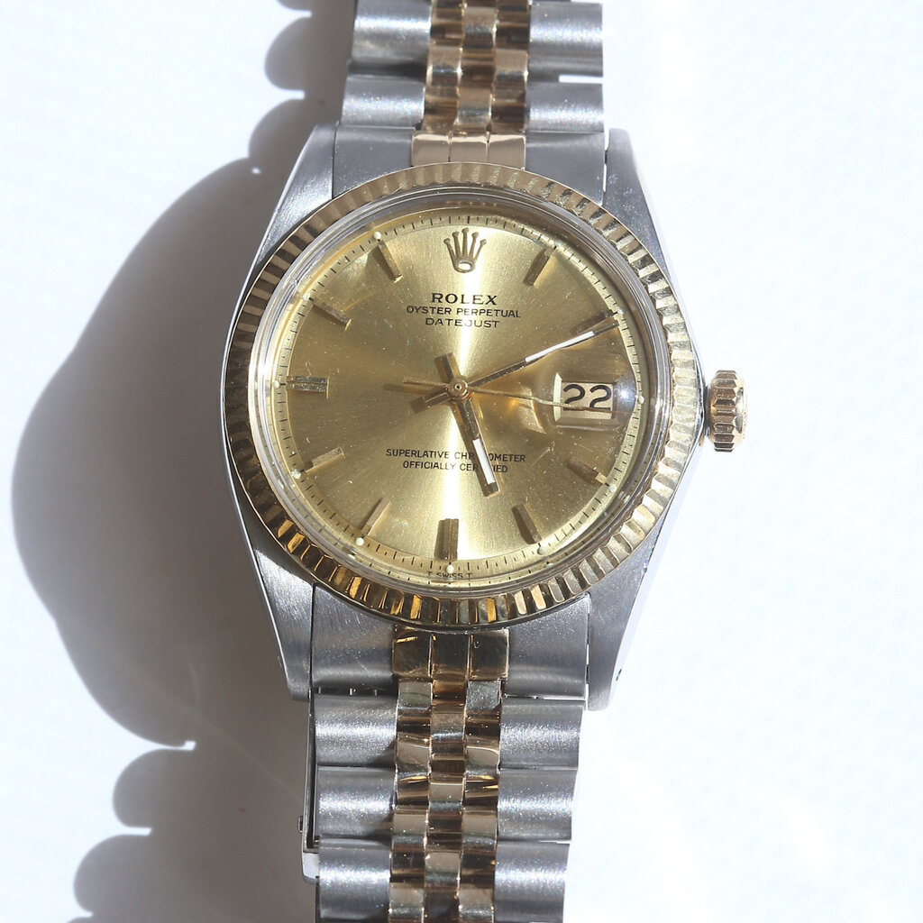 Rolex Pre-owned Rolex Oyster Perpetual Datejust w/ Gold Dial