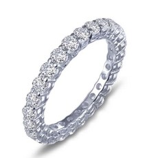 Lafonn Lafonn 1.35ctw Sterling Silver Stone Eternity Ring (Size 5)