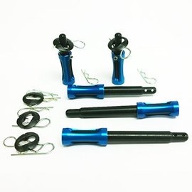 Hyperdrive GFR-1040BL Clip-On Body Posts-Alum. Base/ Delrin Post- BLUE