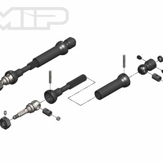 MIP MIP18150  X-Duty, CVD Drive Kit, Front, 87mm to 112mm Rally Slash 4x4 Stamped 4X4