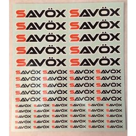 Savox SAVSTICKER Savox Logo Sticker Sheet 190 x 230 mm