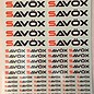Savox SAVSTICKER Savox Logo Sticker Sheet 190 x 230 mm