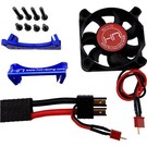 HOT RACING HRAXMX505F06  Monster Blower Motor Heat Sink Fan with Mount, for Traxxas X-Maxx