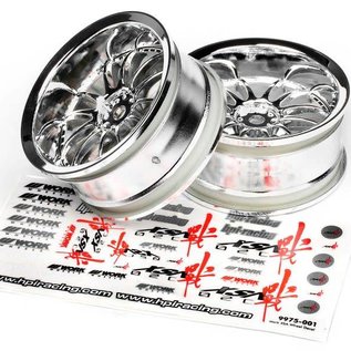 HPI HPI3281  Work XSA 02C Wheel, 26mm-6mm OffSet, Chrome