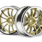 HPI HPI3298  Work XSA 02C Wheel, 26mm-6mm OffSet, Chrome/Gold