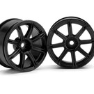 HPI HPI3306  Work Emotion XC8 Wheel, 26mm, Black, 3mm Offset