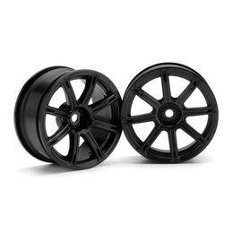 HPI HPI3306  Work Emotion XC8 Wheel, 26mm, Black, 3mm Offset