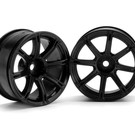 HPI HPI3307  Work Emotion XC8 Wheel, 26mm-6mm OffSet, Black