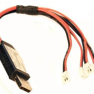 Racers Edge RCE1691  USB Multi Charger 1S Lipo Batteries, Hubsan Connector